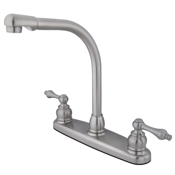 Victorian Centerset Kitchen Faucet, Brushed Nickel